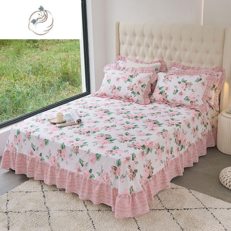 床單多件套（床單 床笠 床裙 枕套 胖被）Bedsheet set (bedsheet bed skirt pillow case fat quilt)